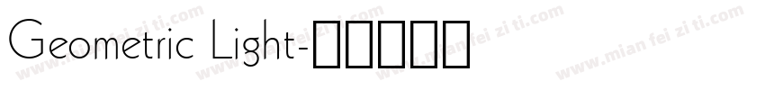 Geometric Light字体转换